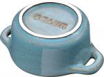 Керамическая кокотница Staub Mini Round, 0,2 л, 9,5 см, бирюзовый - фото 4