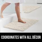 Коврик для ванной Gorilla Grip, 153х61 см, слоновая кость - фото 7