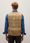 Куртка PIOMBO Waistcoat, Beige/Green/Beige - фото 2