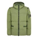 Куртка crinkle reps down jacket 'green' Stone Island, зеленый - фото