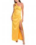 Платье Халстон Блейз с одним плечом Halston, желтый - фото