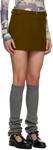 Мини-юбка цвета хаки с поясом TheOpen Product - фото 2