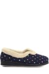 Широкие тапочки в горошек Pavers, синий - фото 2