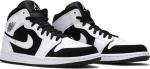 Кроссовки Air Jordan 1 Retro Mid Tuxedo, черный - фото 8