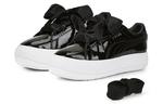 Кроссовки PUMA Suede Mayu Heart Patent 'Black White' Women's - фото 3
