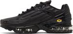 Кроссовки Nike Air Max Plus 3 Leather 'Triple Black', черный - фото 3