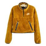 Куртка sportswear short hallf pull chain jacket brown/yellow Nike, коричневый - фото
