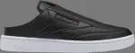 Кроссовки club c laceless mule 'black grey' Reebok, черный - фото