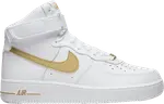 Кроссовки Nike Wmns Air Force 1 High 'White Metallic Gold', белый - фото 2