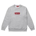 Свитшот Supreme Box Logo, серый - фото