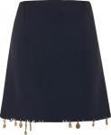 Юбка Versace Charm-Embellished Satin Mini Skirt 'Black', черный - фото 3