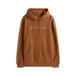 Худи Tommy Jeans Linear Logo Regular Fit, коричневый - фото 3