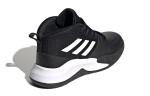 Кроссовки adidas Own The Game Wide K 'Black White' - фото 4
