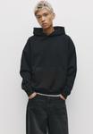 Худи PULL&BEAR BOXY FIT, Black - фото