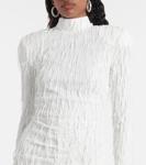 Мини-платье с пайетками Rotate, Bright White - фото 4