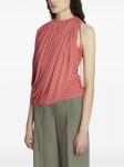 Топ из джерси с драпировкой от Lanvin, розовый - фото 3