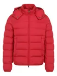 Стеганая куртка с капюшоном MONCLER, красный - фото