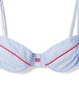 Miu Miu бюстгальтер с полосатым принтом, синий - фото 2