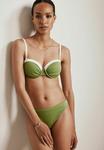 Плавки бикини HIGH LEG Mint Velvet, зеленый - фото 2