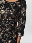 Облегающее платье с цветочным принтом и пайетками Gina Bacconi, Black/Multi - фото 5