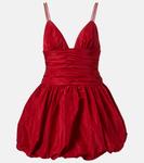 Мини-платье Loren со сборками Staud, Rouge - фото