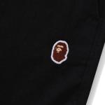 Шорты BAPE Ape Head One Point 2 Pleat Easy Chino Shorts 'Black' - фото 3