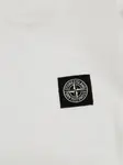 Топ с длинными рукавами и нашивками Stone Island Junior, белый - фото 3