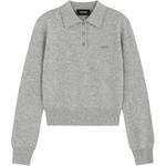 Кашемировый поло джемпер WE11DONE, серый - фото 3