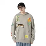 Пиксельный оверсайз худи KENZO, Жемчужно-серый - фото 11