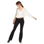 Блузка Pieces Sanne Fold-Up, белый - фото 4