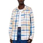 DIESEL Рубашка мужская синяя с белой надписью - фото 5