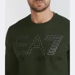 Толстовка обычного кроя Ea7, хаки - фото 4