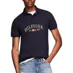 Tommy Hilfiger Мужская поло темно-синего цвета - фото 4