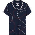 Женская поло Tommy Hilfiger, синий - фото