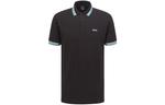Футболка поло мужская черная HUGO BOSS - фото