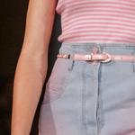 Джинсовые шорты SS24 женские CHANEL, бежевый - фото 12