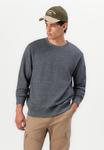 Толстовка TOM TAILOR STRUCTURED CREW NECK, Navy/Dark Blue - фото 4