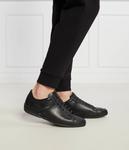 Кроссовки мужские Boss кожаные повседневные с перфорацией, черный - фото 2