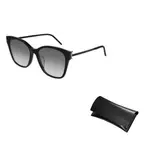 SAINT LAURENT Солнцезащитные очки квадратной формы, Black - фото