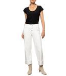 Брюки Sanctuary Luna Cuffed Denim Pants, Bleached White - фото 4