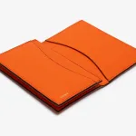 Чехол для визитных карточек Valextra, цвет Orange - фото 3