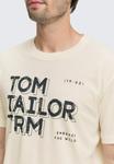 Футболка TOM TAILOR Print T-shirt, Gardenia White/Off-White - фото 4