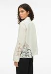 Блуза VILA Button-down blouse, Snow White/White - фото 3