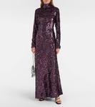 Топ с пайетками Rabanne, Beetroot Purple - фото 2