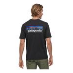 Спортивная футболка Patagonia P-6 Logo Responsibili-Tee, черный - фото 2