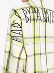 Рубашка в клетку AAPE BY *A BATHING APE, зеленый - фото 5