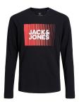 Лонгслив Jack & Jones, черный - фото