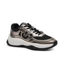 Кроссовки женские Pinko комбинированные на толстой подошве, металлический - фото