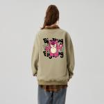 Свитшоты Unisex Crew Neck Thickened Regular Disney, априкот fleece-lined - фото 12