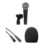 Ручной микрофон Shure SM58S Microphone, Windscreen, and Cable Kit - фото